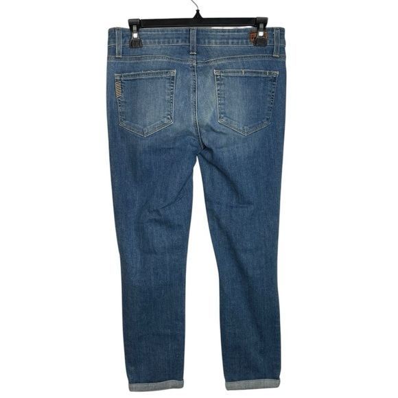 Paige Distressed Blue Kylie Crop Skinny Jeans Size 29 in Nora Destructed - Picture 8 of 14